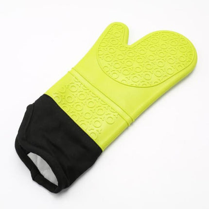 Silicone Heat-Resistant Gloves Cooking Barbecue Gants  Kitchen Microwave Mittens Oven Glove Home Heat Resistant.